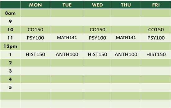 Class Schedule