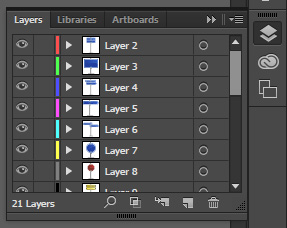 Layers in Adobe Illustrator