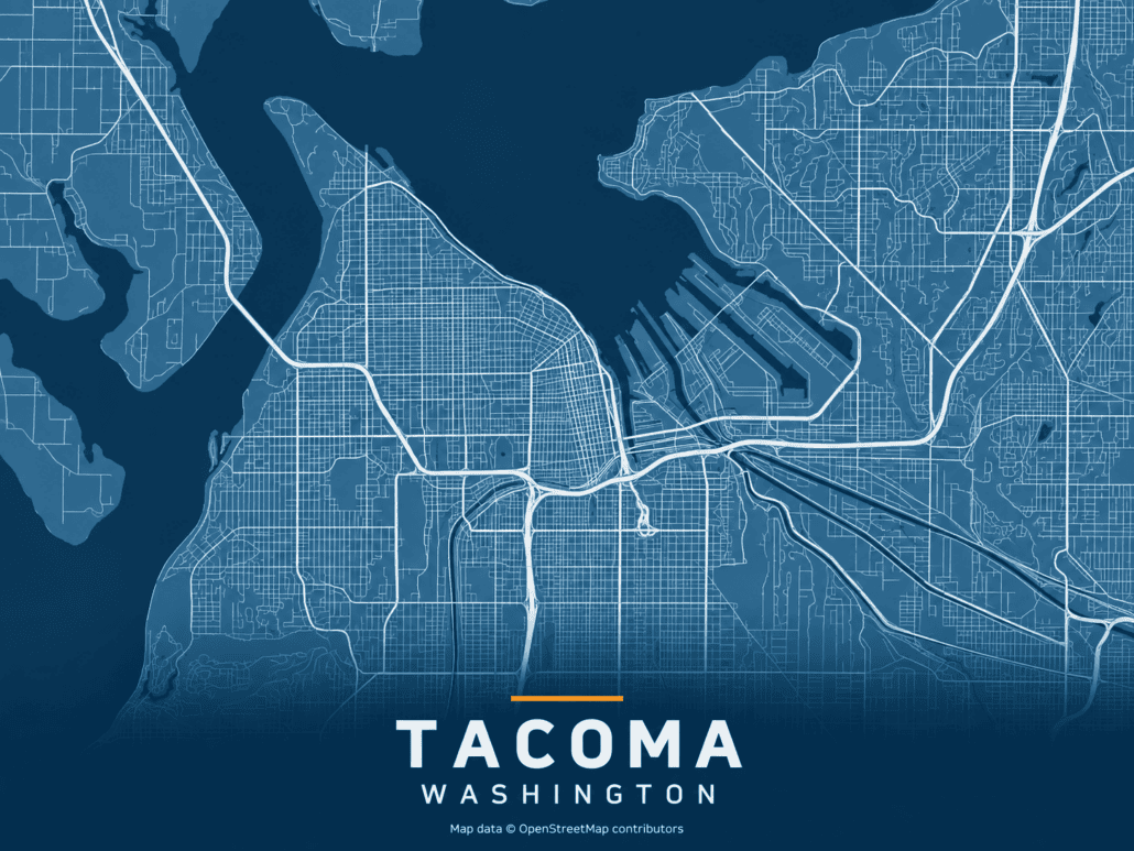 Tacoma city map